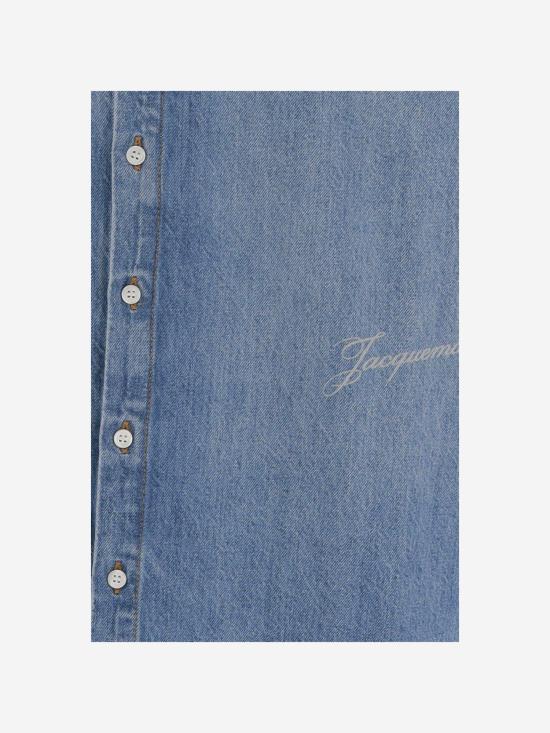 26SS 자크뮈스 시몽 드 님 데님 셔츠 SHM00545AD00017 BLUE - JACQUEMUS