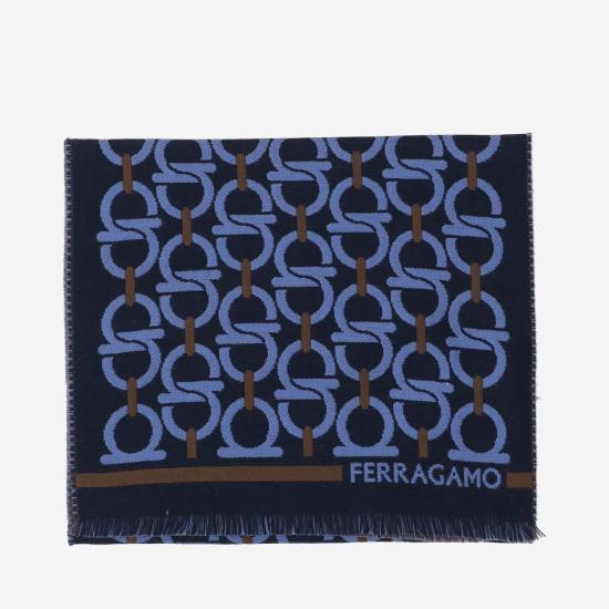 26FW 살바토레 페라가모 머플러/스카프 520189 NAVY - SALVATORE FERRAGAMO