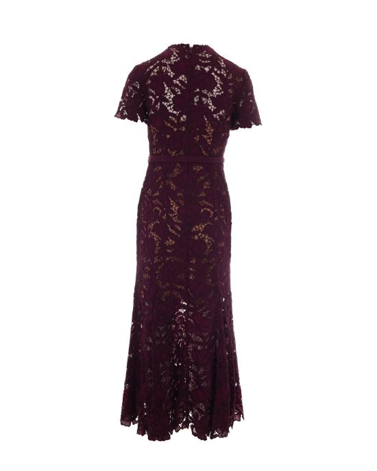 26FW 셀프 포트레이트 원피스 PF26107M BURGUNDY - SELF PORTRAIT