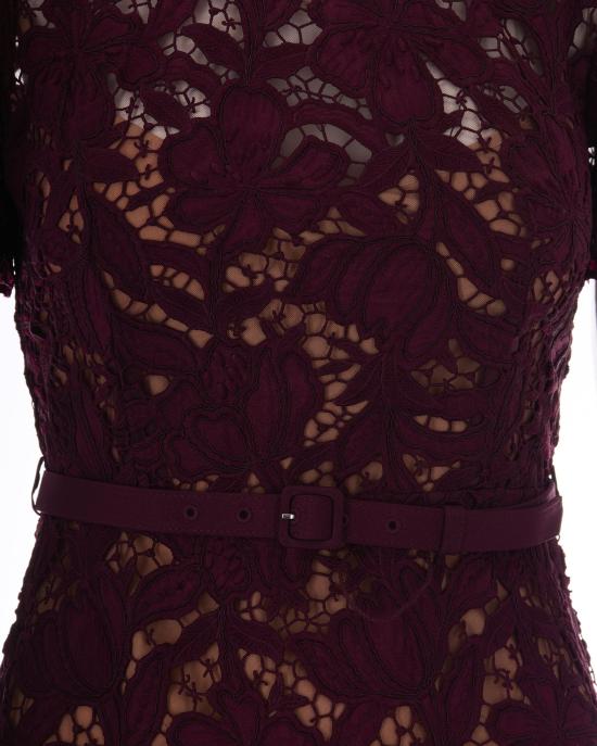 26FW 셀프 포트레이트 원피스 PF26107M BURGUNDY - SELF PORTRAIT