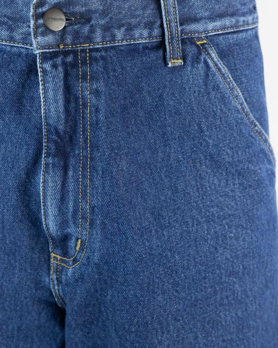 26SS 칼하트 WIP 스미스 데님 싱글 니 쇼츠 I032026 BLUE - CARHARTT WIP