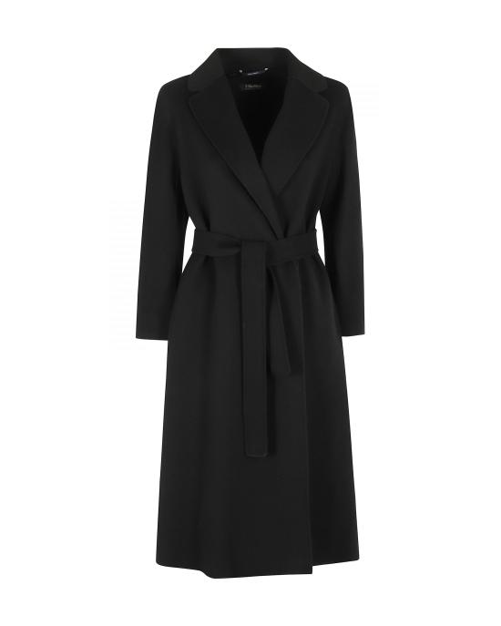 26FW 에스막스마라 에스막스마라 에스투리아 벨티드 울 코트 2629016101600 BLACK
