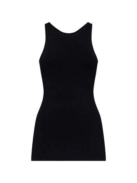 26FW 토템 민소매 티셔츠 263WRT0832YA0187 001 BLACK