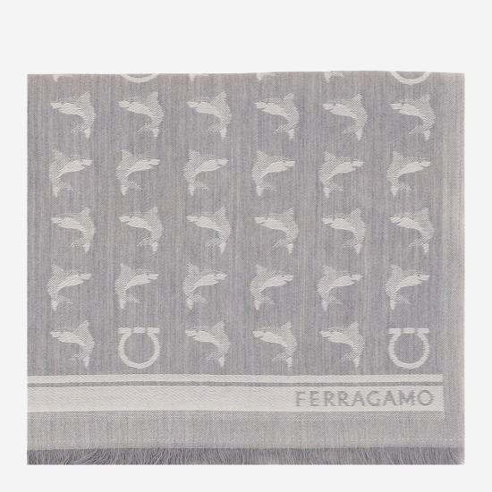26FW 살바토레 페라가모 머플러/스카프 520184 GRAY - SALVATORE FERRAGAMO