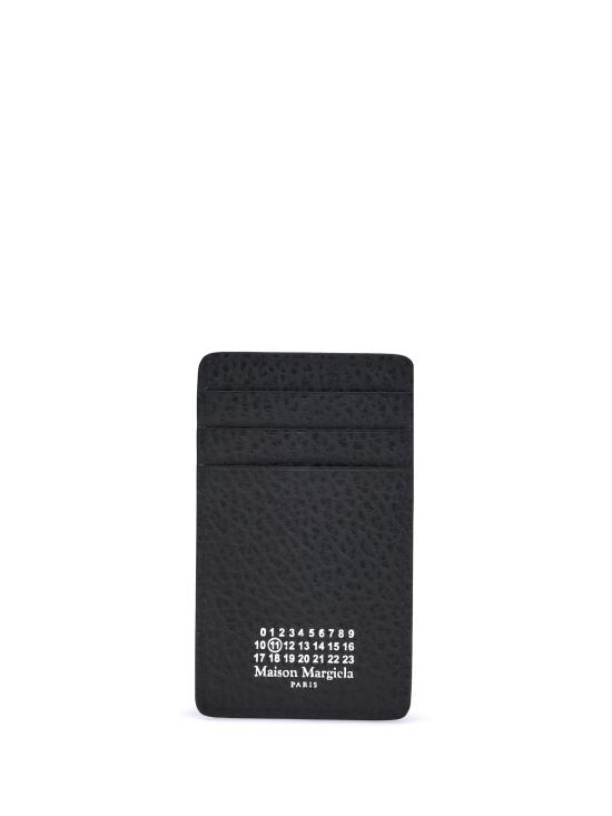 26FW 마르지엘라 버티컬 포 스티치 카드 홀더 SA1VX0017P4455 BLACK - MAISON MARGIELA