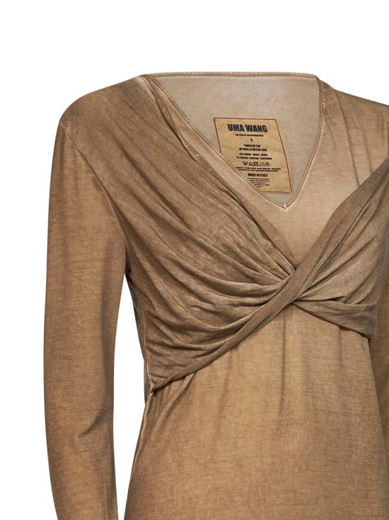 26FW 우마 왕 폴로 티셔츠 UP1035 UW200 BEIGE - UMA WANG