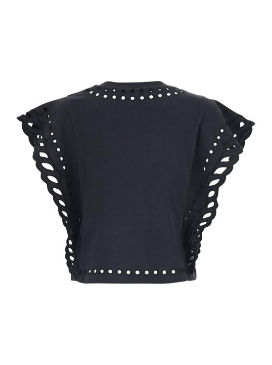 26SS 이자벨마랑에뚜왈 폴로 티셔츠 TS0298FA BLACK - ISABEL MARANT ETOILE