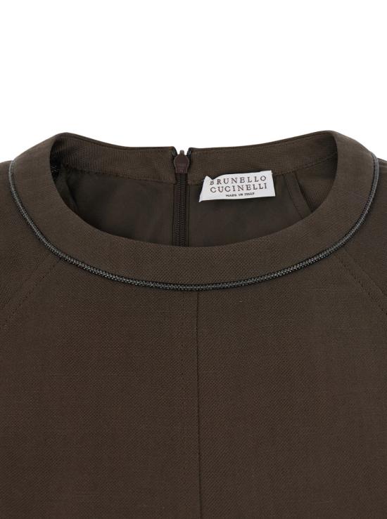 26SS 브루넬로 쿠치넬리 원피스 MH126AFR72 BROWN - BRUNELLO CUCINELLI