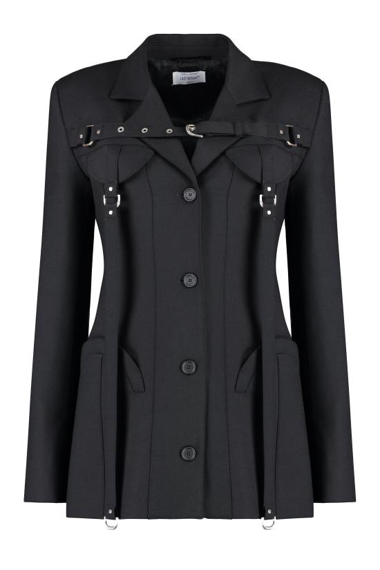 오프화이트 자켓 OWEF117F23FAB001 BLACK