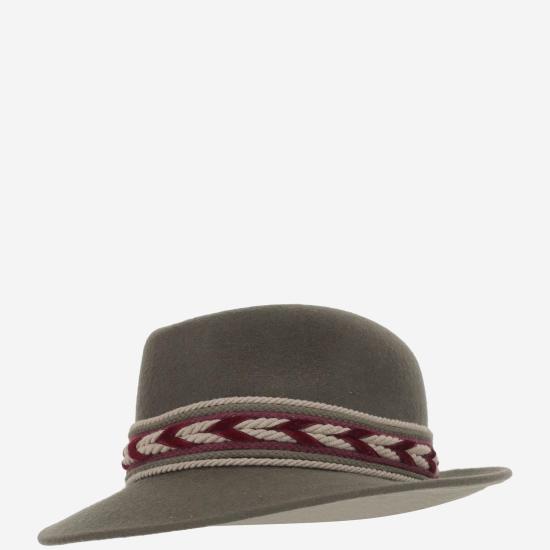  알렉시아 알바레즈 데 톨레도 모자 GREENHATBORDEAUXRIBBON GRAY