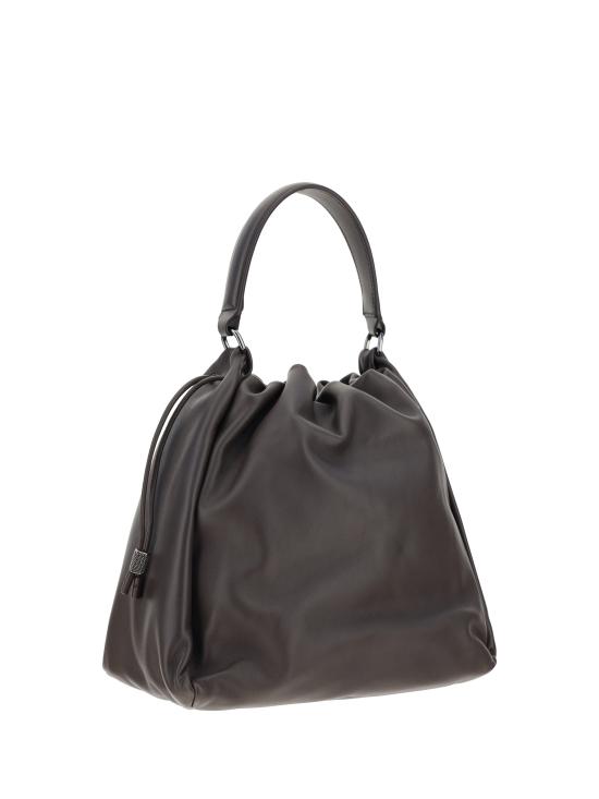 26SS 브루넬로 쿠치넬리 소프트 가죽 멜로우 버킷 백 MBGPD3611 BROWN - BRUNELLO CUCINELLI