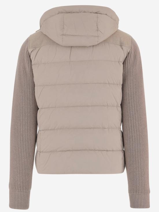 26FW 무레르 알로리 LSM 다운 패디드 니트 자켓 ALLORILSM BEIGE - MOORER