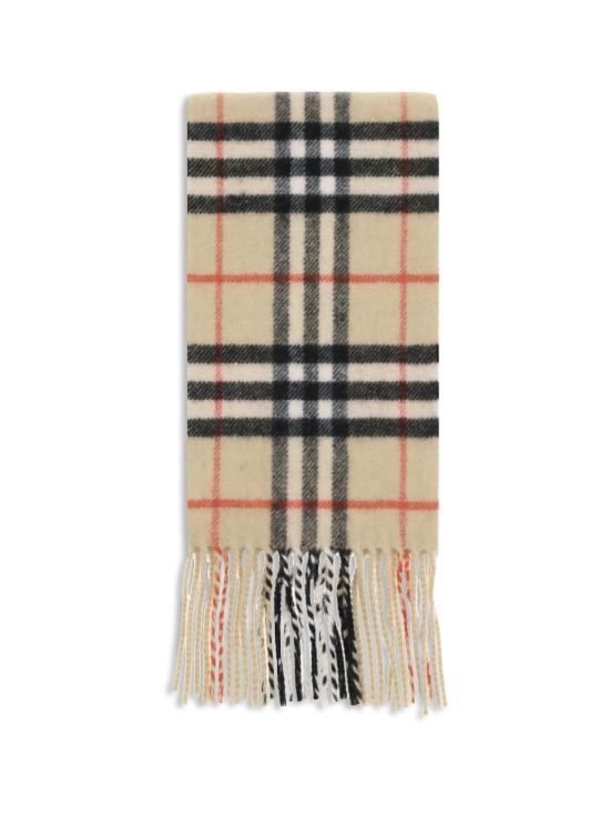 26FW 버버리 슬림 체크 캐시미어 스카프 8113377 BEIGE - BURBERRY