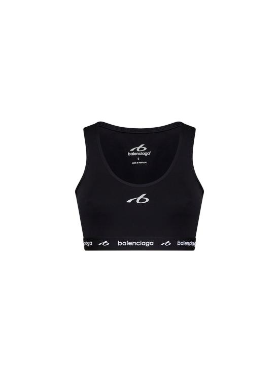 26FW 발렌시아가 테크웨어 브라 탱크 탑 A0023QTUVN71000 BLACK