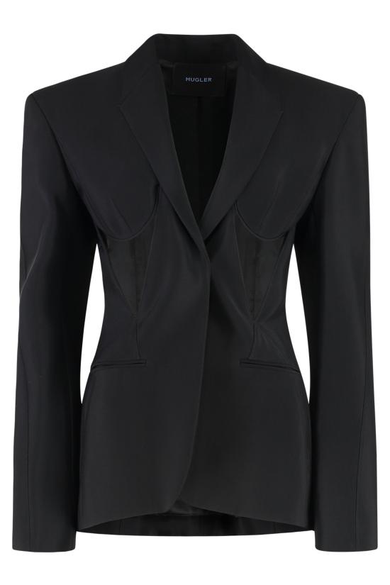  뮈글러 자켓 23W1VE0374182 BLACK