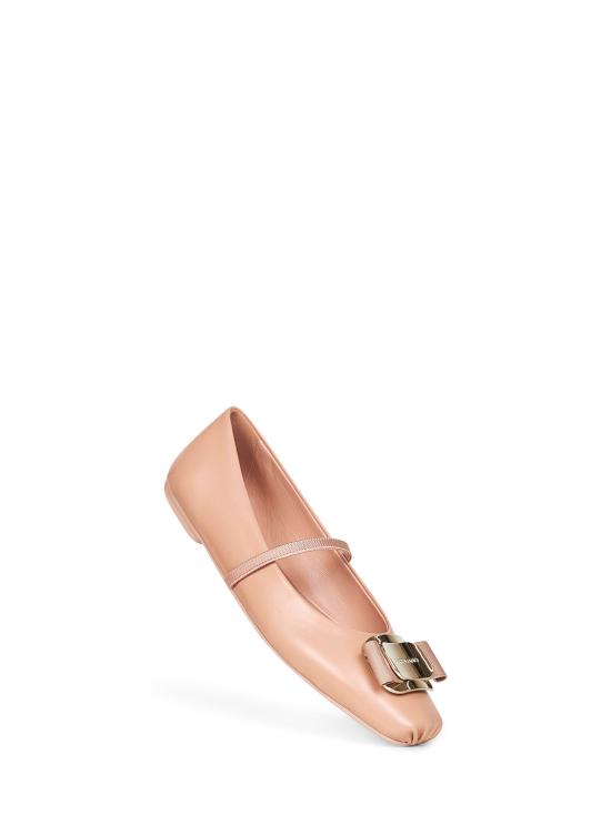 26SS 살바토레 페라가모 바라 보우 발레 플랫 01H345ZINA785210 BEIGE - SALVATORE FERRAGAMO