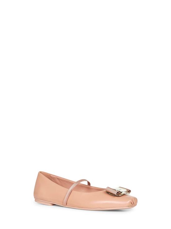 26SS 살바토레 페라가모 바라 보우 발레 플랫 01H345ZINA785210 BEIGE - SALVATORE FERRAGAMO