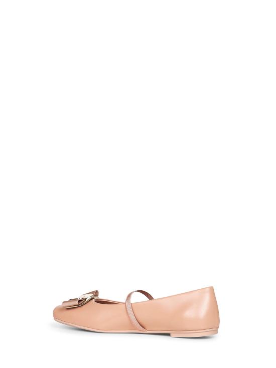 26SS 살바토레 페라가모 바라 보우 발레 플랫 01H345ZINA785210 BEIGE - SALVATORE FERRAGAMO