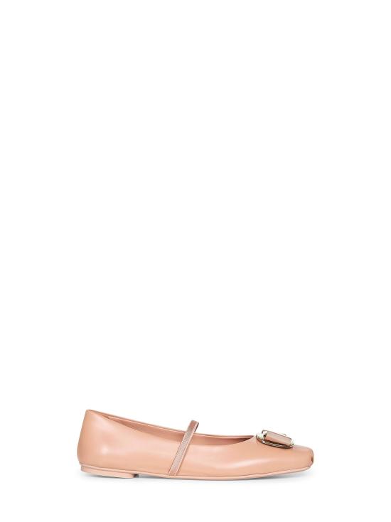 26SS 살바토레 페라가모 바라 보우 발레 플랫 01H345ZINA785210 BEIGE