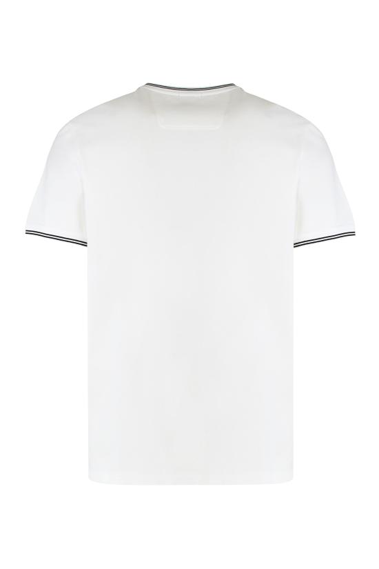 25FW 휴고보스 스트라이프 & 로고 스트레치 코튼 티셔츠 50521245 WHITE - HUGO BOSS