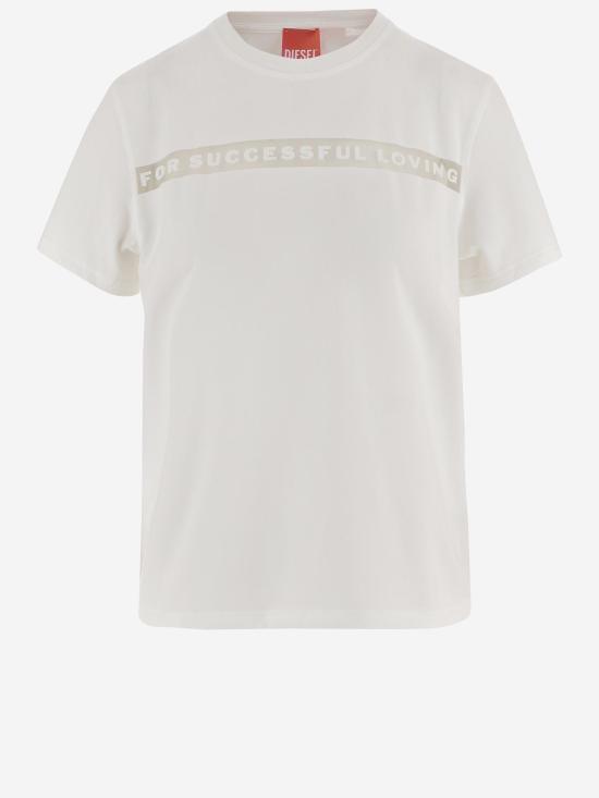 26FW 디젤 폴로 티셔츠 P01805 WHITE - DIESEL