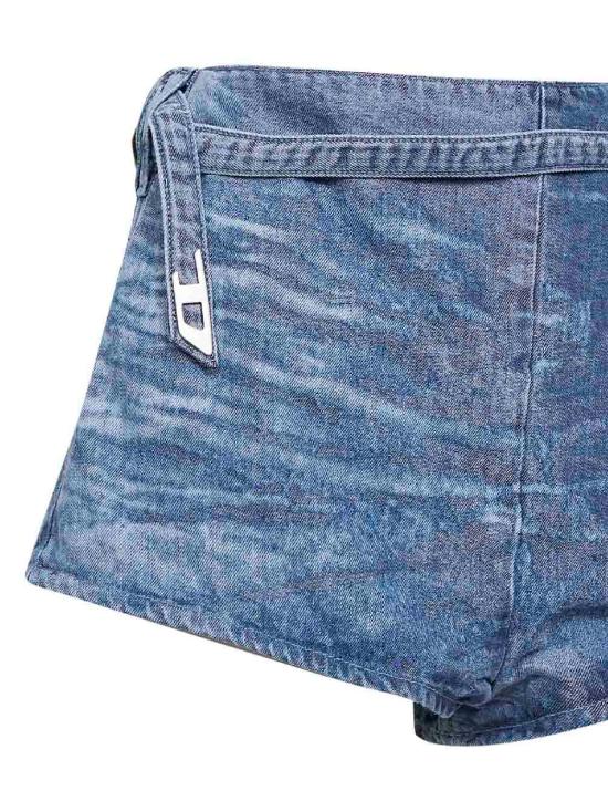 26SS 디젤 드-드렉사-Fsi1 쇼츠 인 새틴 데님 A2377009P2301 BLUE - DIESEL
