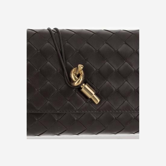 26FW 보테가베네타 안디아모 파우치 온 스트랩 836940 BROWN - BOTTEGA VENETA