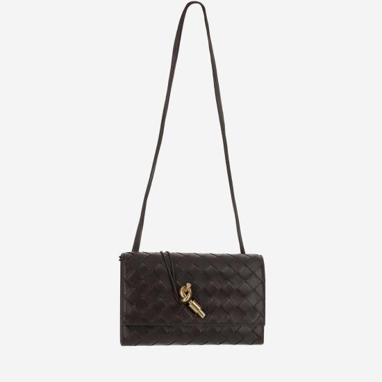 26FW 보테가베네타 안디아모 파우치 온 스트랩 836940 BROWN - BOTTEGA VENETA