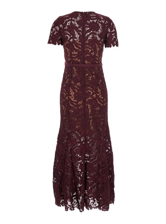 26FW 셀프 포트레이트 원피스 PF26107MBU BURGUNDY - SELF PORTRAIT