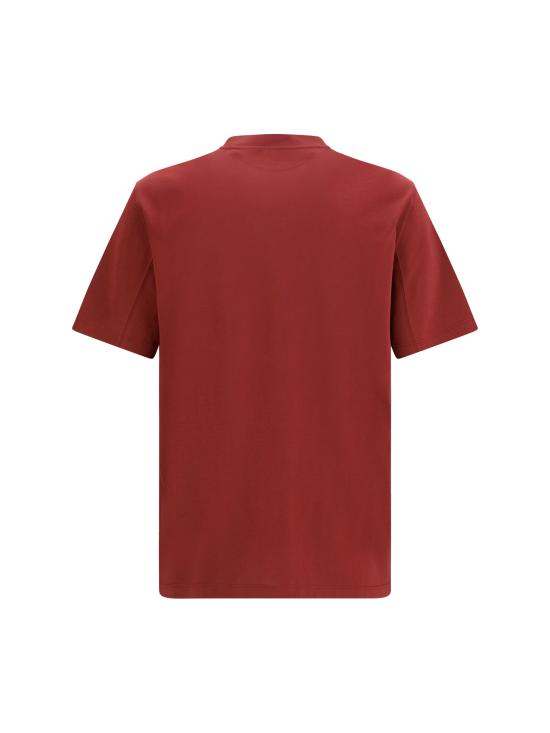 26FW 브루넬로 쿠치넬리 코튼 저지 크루넥 티셔츠 M0B138440 RED