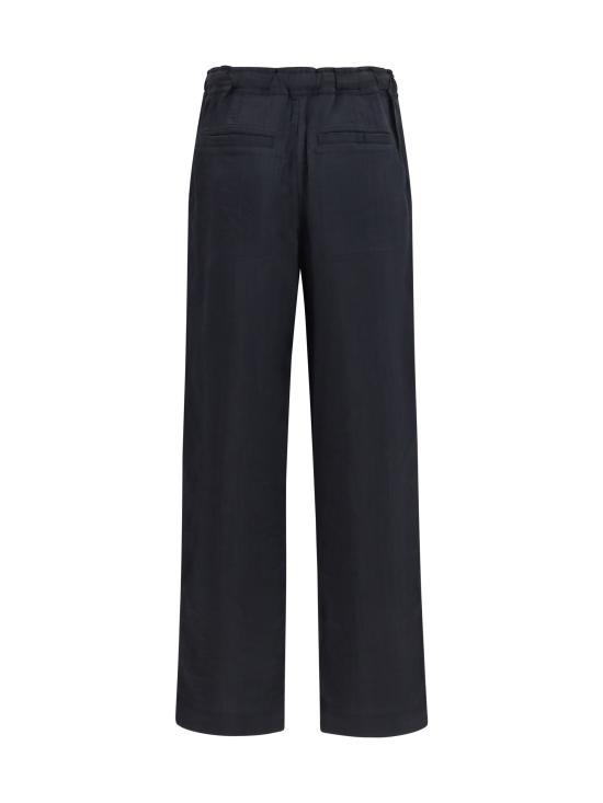 26SS 이자벨마랑에뚜왈 빌나 플로잉 라이트웨이트 텍스쳐드 코튼 팬츠 PA0681FAD1G02E BLACK - ISABEL MARANT ETOILE