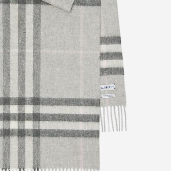  버버리 체크 캐시미어 스카프 8112637 GRAY - BURBERRY