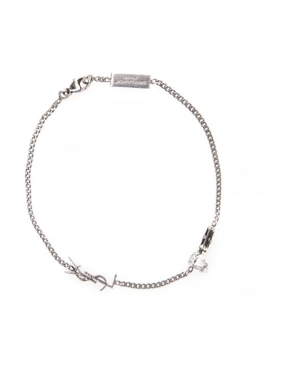 26SS 생로랑 브레이슬릿 692489 SILVER - SAINT LAURENT