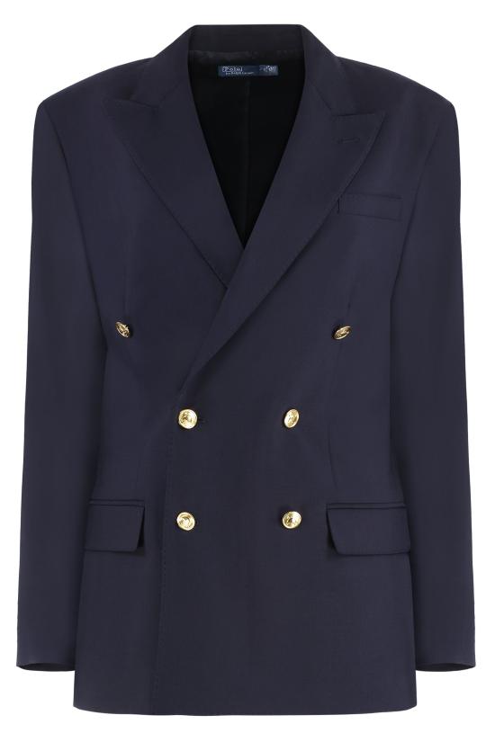  폴로 랄프로렌 더블 브레스트 스트레치 울 블레이저 211952717 NAVY