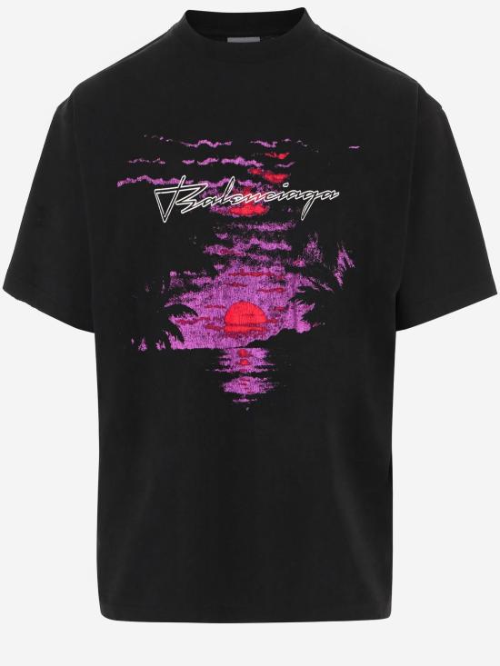 26FW 발렌시아가 드림 미디움 핏 티셔츠 A00497 BLACK