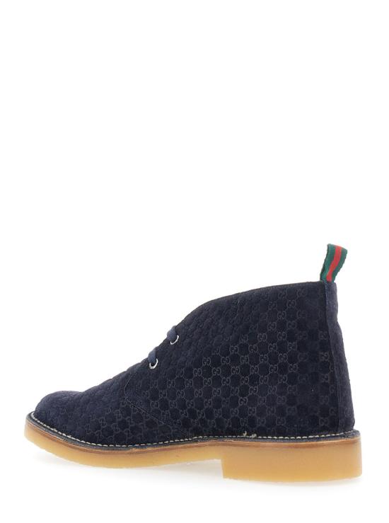 25FW 구찌 웹 앵클 부츠 831283 BLUE - GUCCI