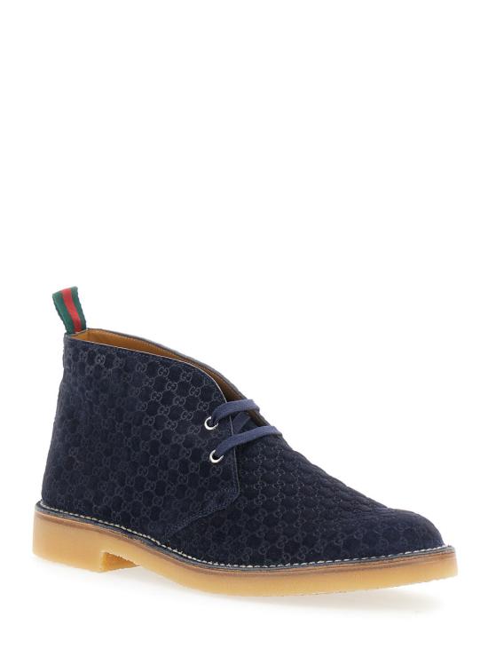 25FW 구찌 웹 앵클 부츠 831283 BLUE - GUCCI