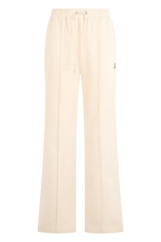 26SS 몽클레어 드로우스트링 스트레이트 스웨트팬츠 L10938H00002 IVORY