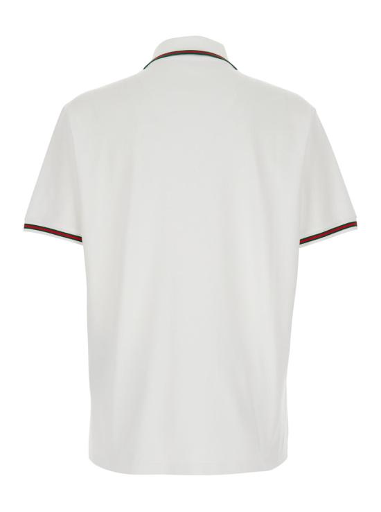 26SS 구찌 자수 스트레치 코튼 폴로 셔츠 795174 WHITE - GUCCI