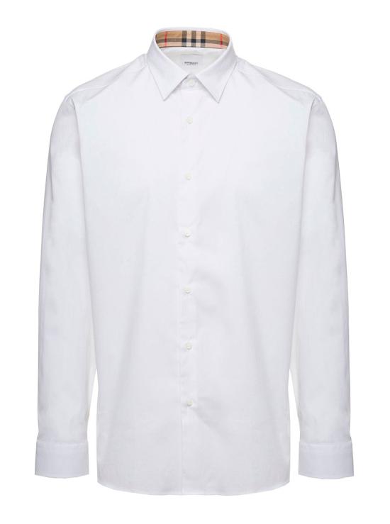 26SS 버버리 스트레치 코튼 셔츠 8071465 WHITE
