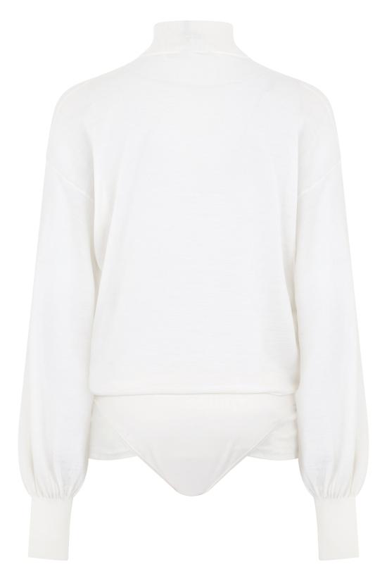  알라이아 바디수트 티셔츠 AA9B0340M922A WHITE - ALAIA