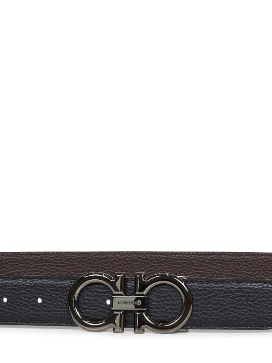 26FW 살바토레 페라가모 벨트 679710DOUBLEADJUS689134 BLACK - SALVATORE FERRAGAMO