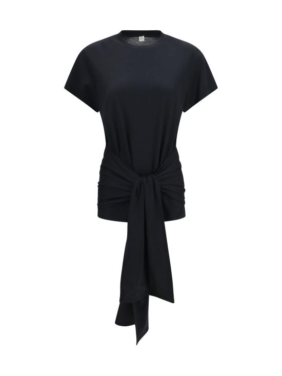 26FW 토템 폴로 티셔츠 263WRT0755FB0419 BLACK - TOTEME