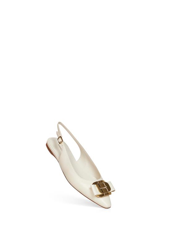 26SS 살바토레 페라가모 플랫 슈즈 01K914ZELMY790607 IVORY - SALVATORE FERRAGAMO