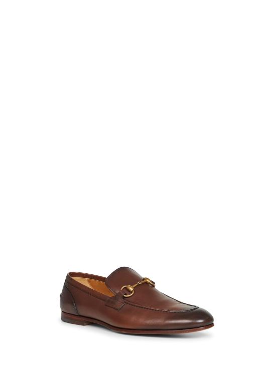 26SS 구찌 조던 레더 로퍼 406994BLM002024 BROWN - GUCCI