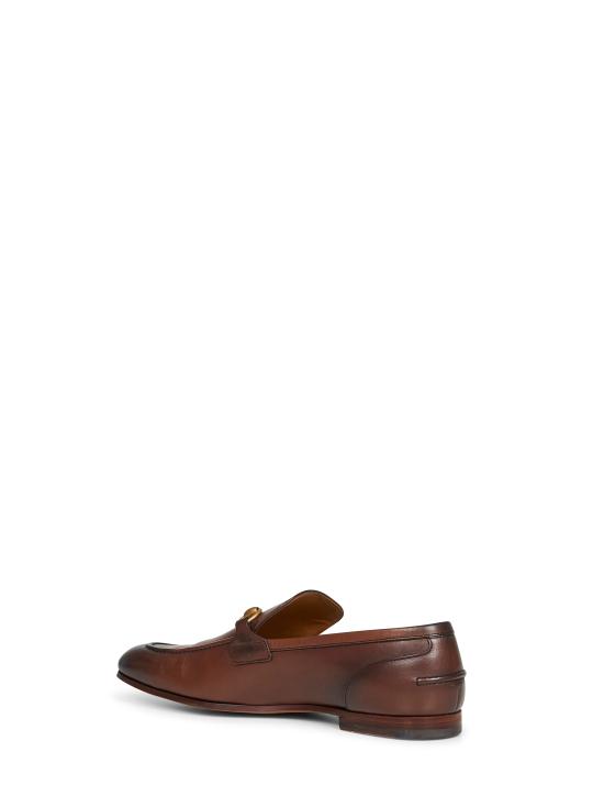 26SS 구찌 조던 레더 로퍼 406994BLM002024 BROWN - GUCCI