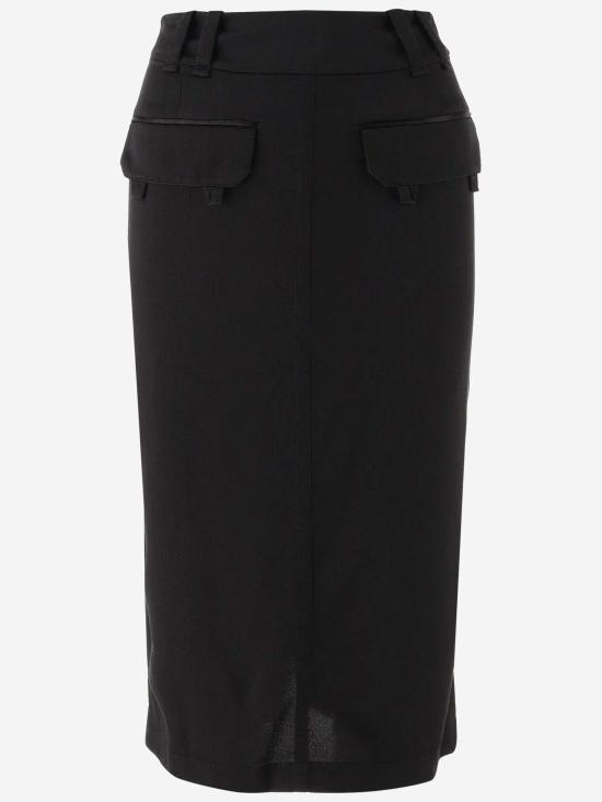  생로랑 스커트 785399 BLACK - SAINT LAURENT