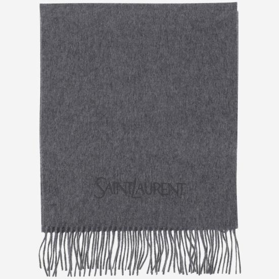  생로랑 머플러/스카프 795159 GRAY - SAINT LAURENT