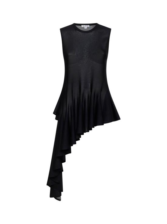26SS 알라이아 민소매 티셔츠 AA9H1483K177C 995 BLACK