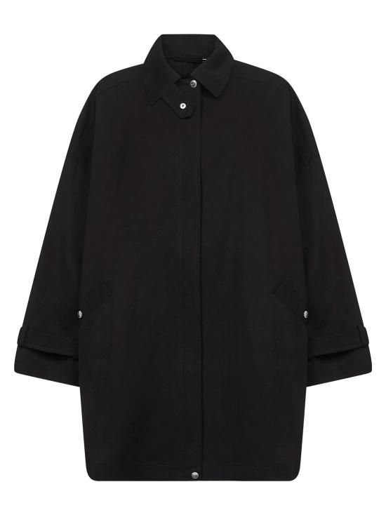 26SS 토템 트렌치 코트 253WRO0220FB0490 001 BLACK